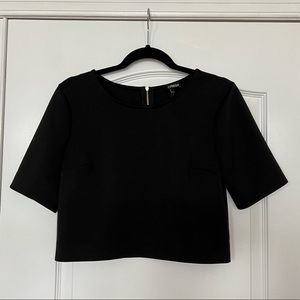 Express cropped blouse - Black